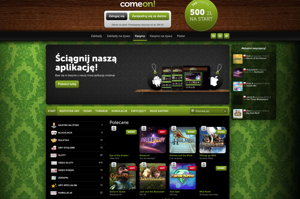Kasyno Comeon